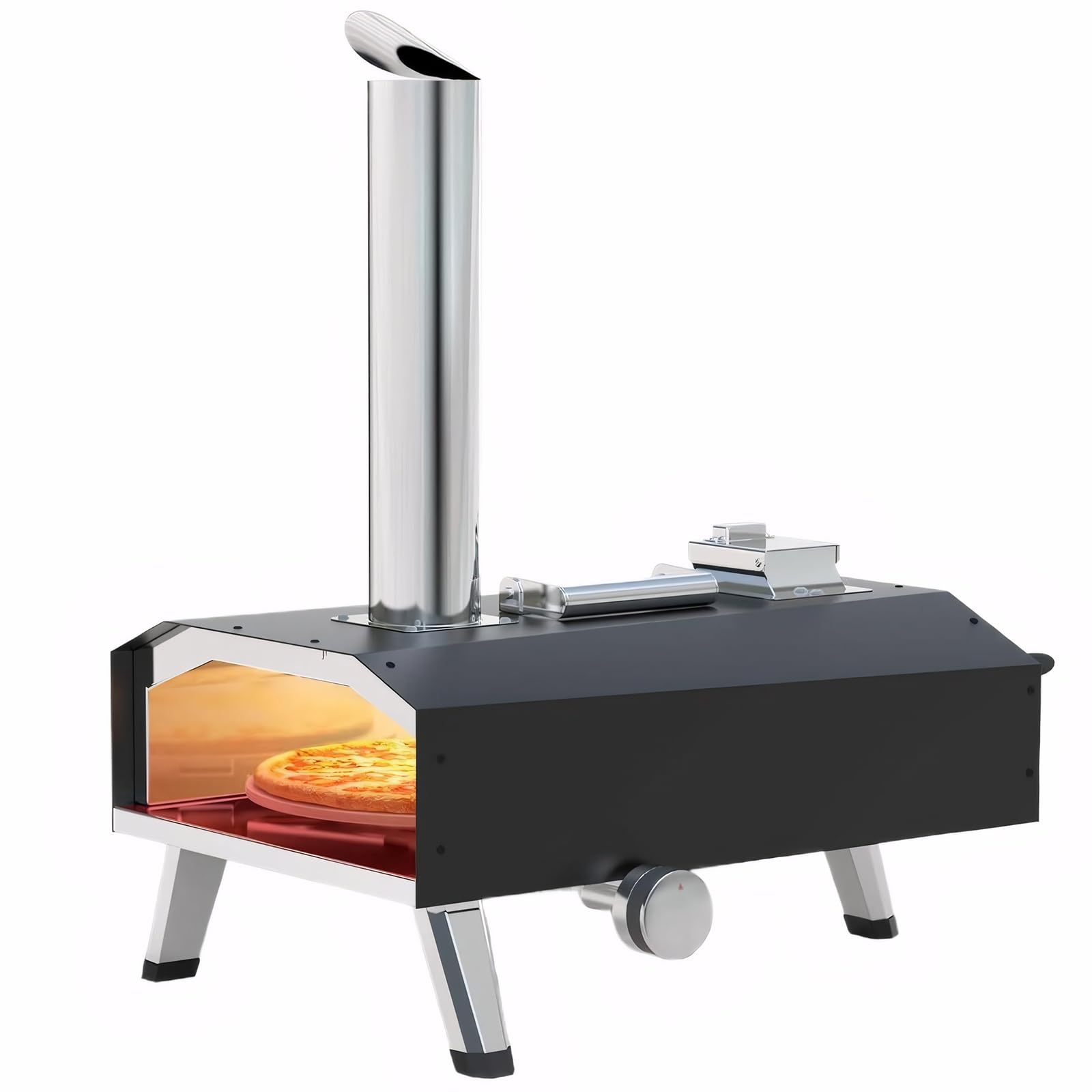 GFTIME Horno de Pizza de Pellet: Disfruta Pizzas Perfectas al Aire Libre