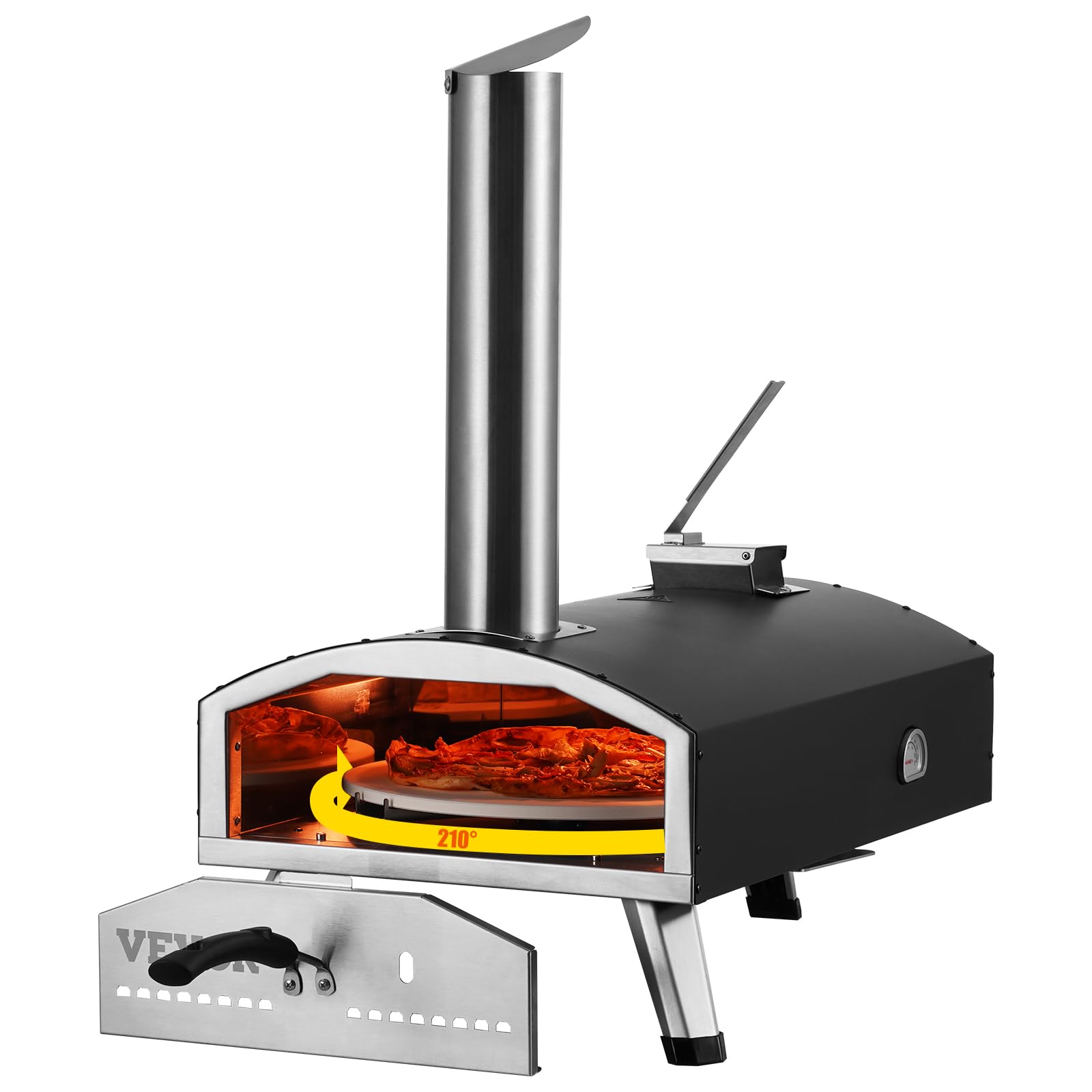 Horno Portátil VEVOR: Disfruta de Pizzas Perfectas al Aire Libre