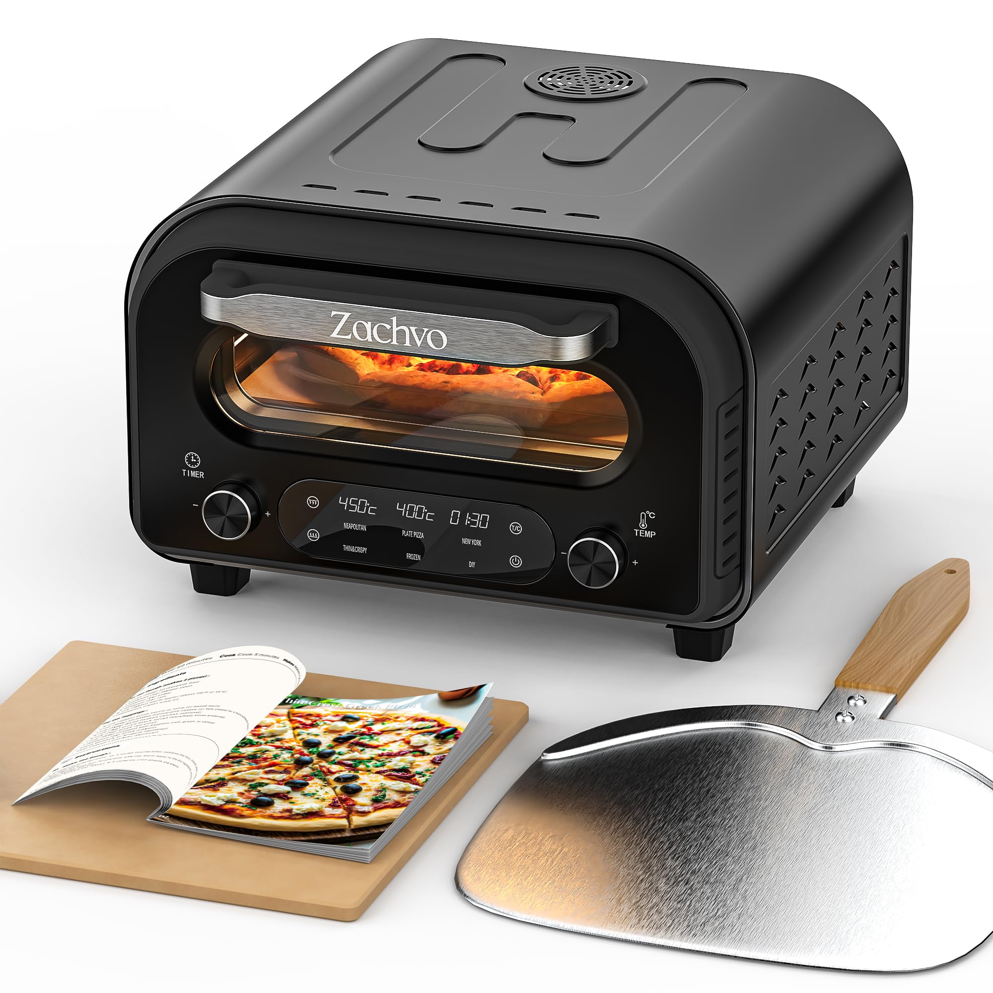 Zachvo Pizzaofen Profesional: Cocina Perfecta y Rápida para Pizzas